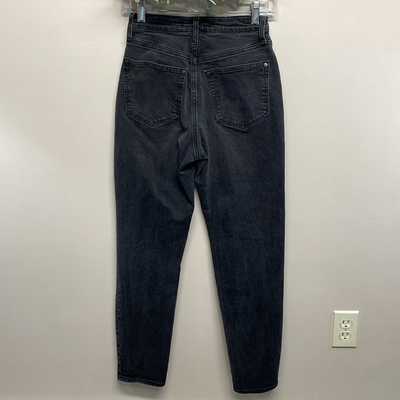 Mavi Star High Waist Mom Jean Black Wash Denim Style 101077-33944 Size 25x29 - Picture 4 of 15